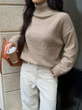 Turtleneck Long Sleeve Sweater - Trendsi - Flyclothing LLC