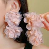 Geometric Circle Drop Earrings - Trendsi - Flyclothing LLC