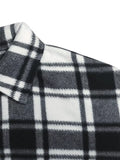 Plaid Button-Up Jacket - Trendsi - Flyclothing LLC
