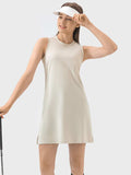 Round Neck Sleeveless Active Dress - Trendsi - Flyclothing LLC