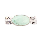 Feather Green Turquoise and Sterling Silver Ring - Barse Jewelry - Flyclothing LLC