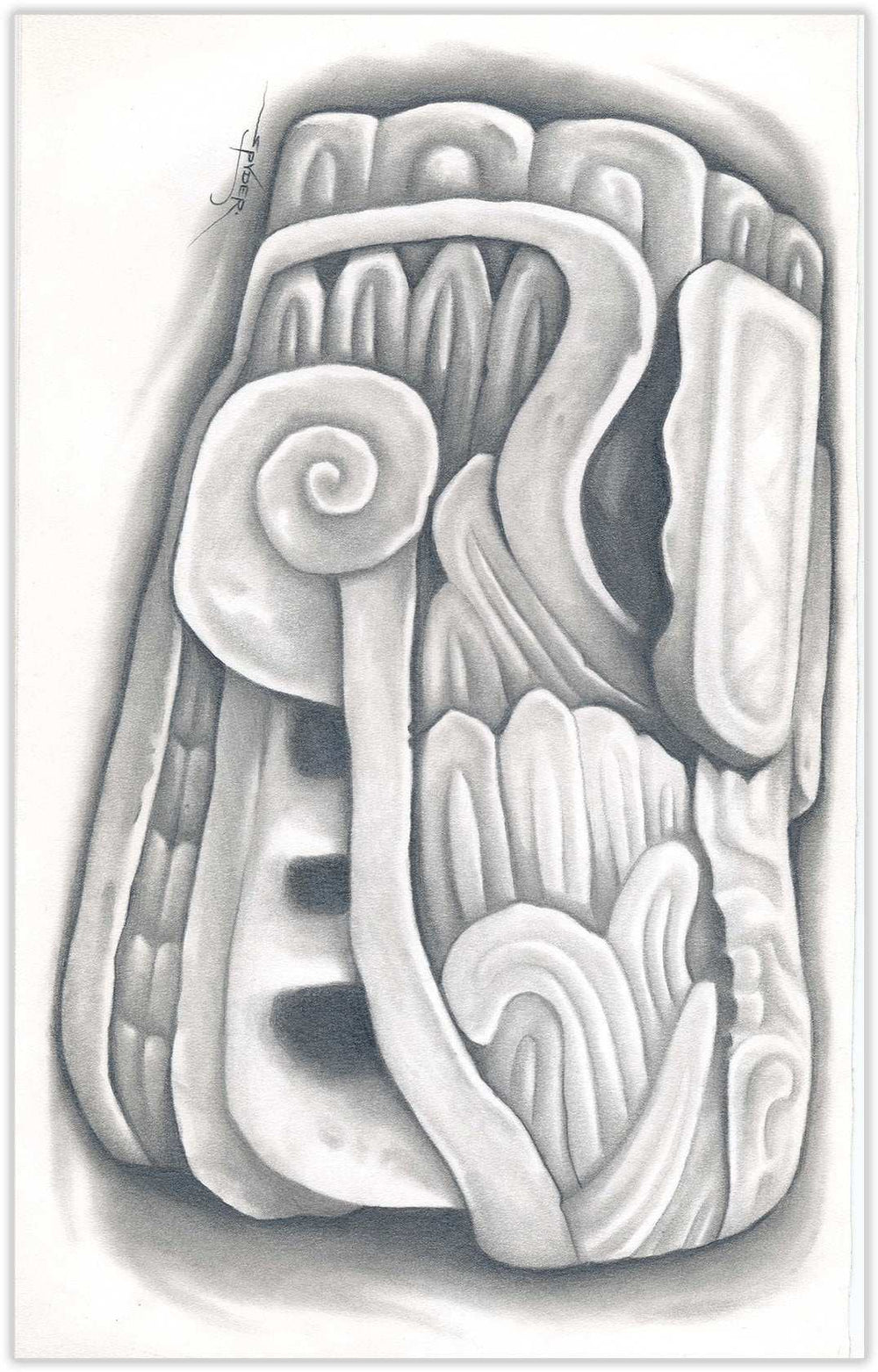 Black Market Art Company Feathered Serpent Print - Black Market Art Company - Flyclothing LLC