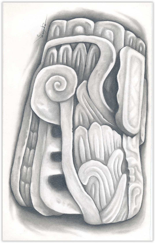 Black Market Art Company Feathered Serpent Print - Black Market Art Company - Flyclothing LLC