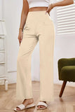 High Waist Wide Leg Pants with Pockets - Trendsi - Flyclothing LLC