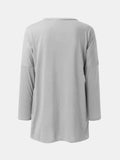 Full Size Round Neck Long Sleeve T-Shirt - Trendsi - Flyclothing LLC