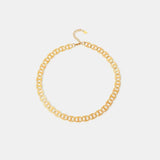 18K Gold-Plated Stainless Steel Chain Necklace - Trendsi - Flyclothing LLC