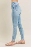 Judy Blue Full Size Mr Tummy Control Vintage Wash Skinny Jeans Plus Size - Trendsi - Flyclothing LLC