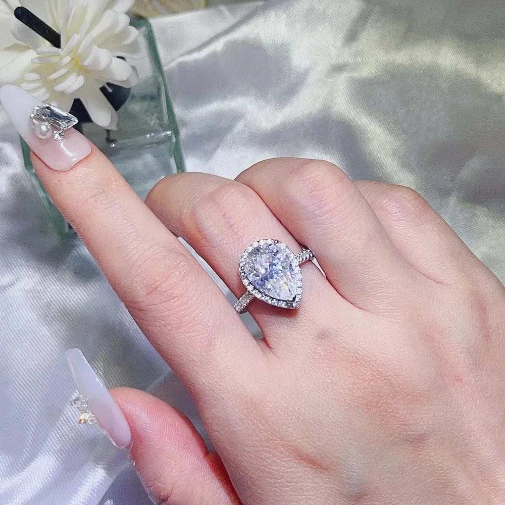 2 Carat Moissanite 925 Sterling Silver Ring - Trendsi - Flyclothing LLC