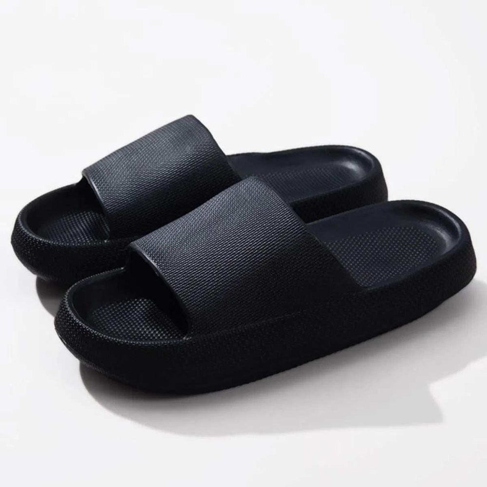 Open Toe Platform Slippers - Trendsi - Flyclothing LLC