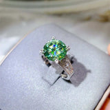 5 Carat Moissanite 925 Sterling Silver Ring - Trendsi - Flyclothing LLC