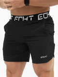 Men's Letter Elastic Waist Active Shorts - Trendsi - Flyclothing LLC