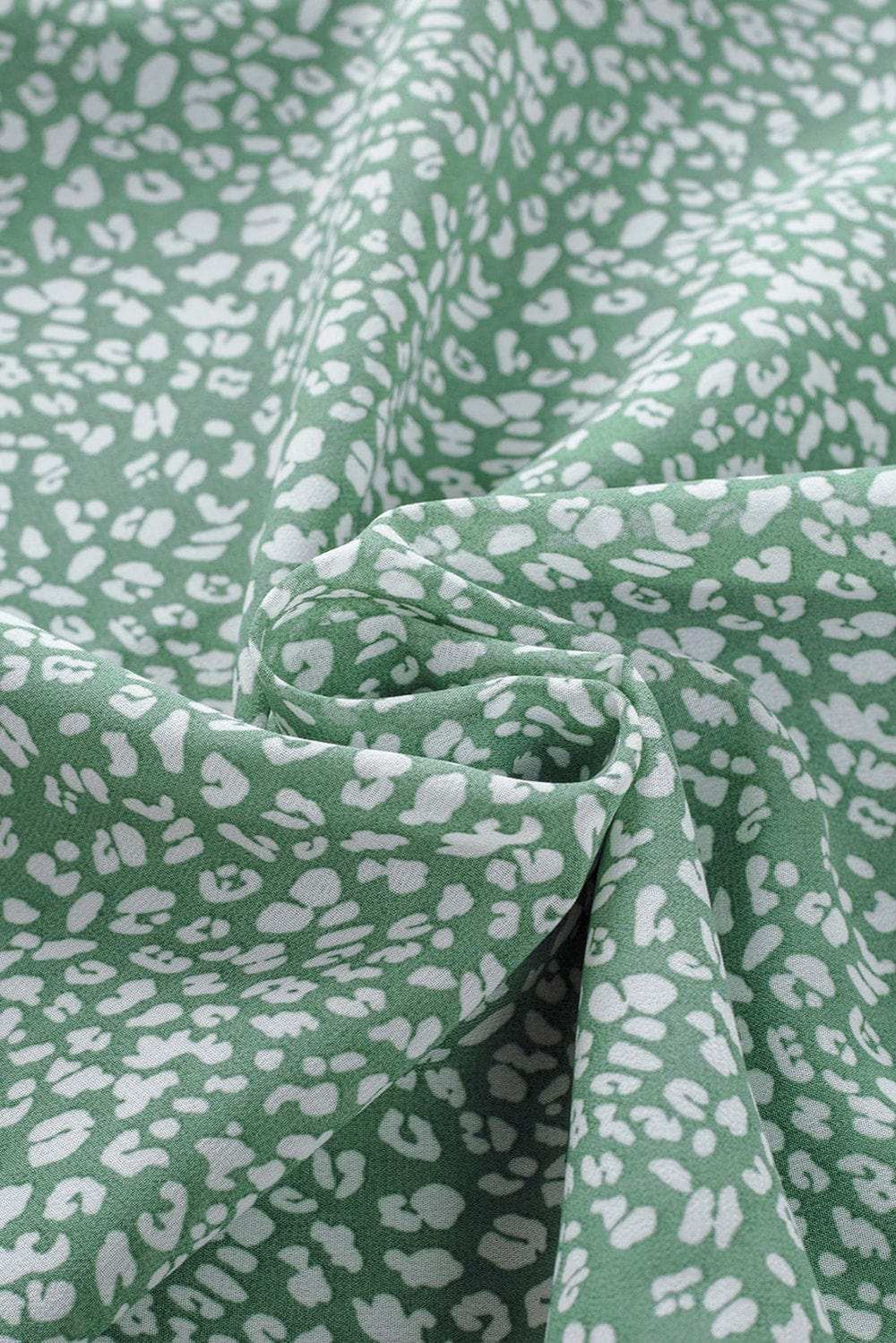 Frill Printed Round Neck Tank - Trendsi - Flyclothing LLC