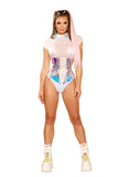 J-Valentine FF279 - Holographic Vinyl Waist Cincher - J. Valentine - Flyclothing LLC