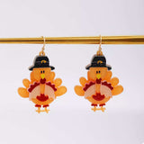 Thanksgiving Turkey Dangle Earrings - Trendsi - Flyclothing LLC