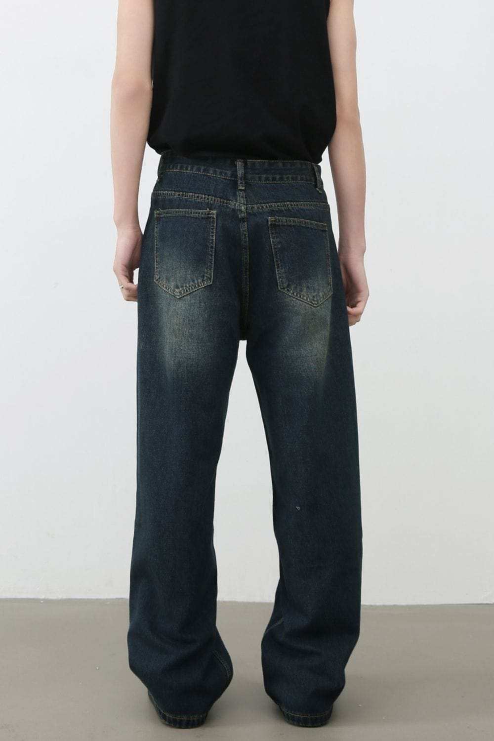 Men's Distressed Wide Leg Jeans - Trendsi - Flyclothing LLC