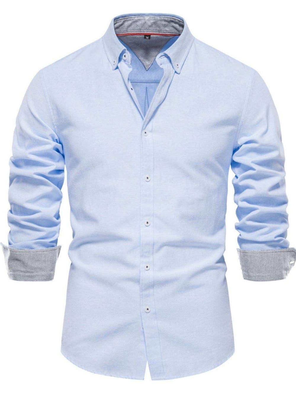Men's Button Down Collared Neck Shirt - Trendsi - Flyclothing LLC