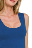 Zenana Double Layered Cropped Tank Top - Trendsi - Flyclothing LLC