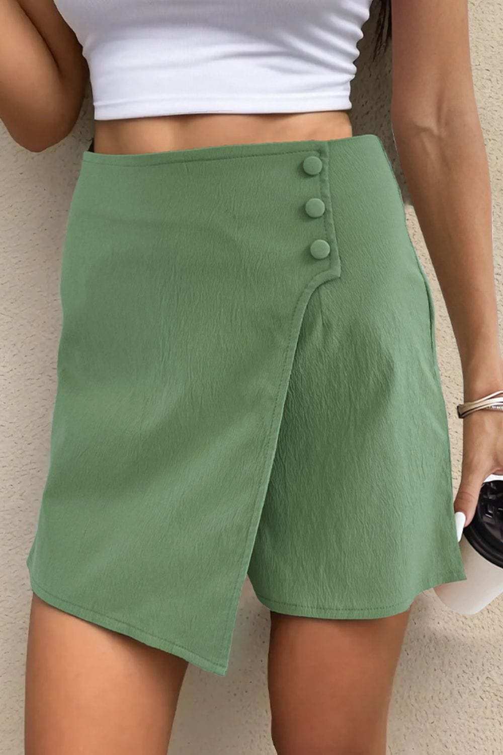 High Waist Skort - Trendsi - Flyclothing LLC