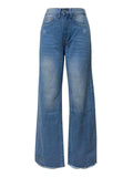 Raw Hem Wide Leg Jeans with Pockets - Trendsi - Flyclothing LLC