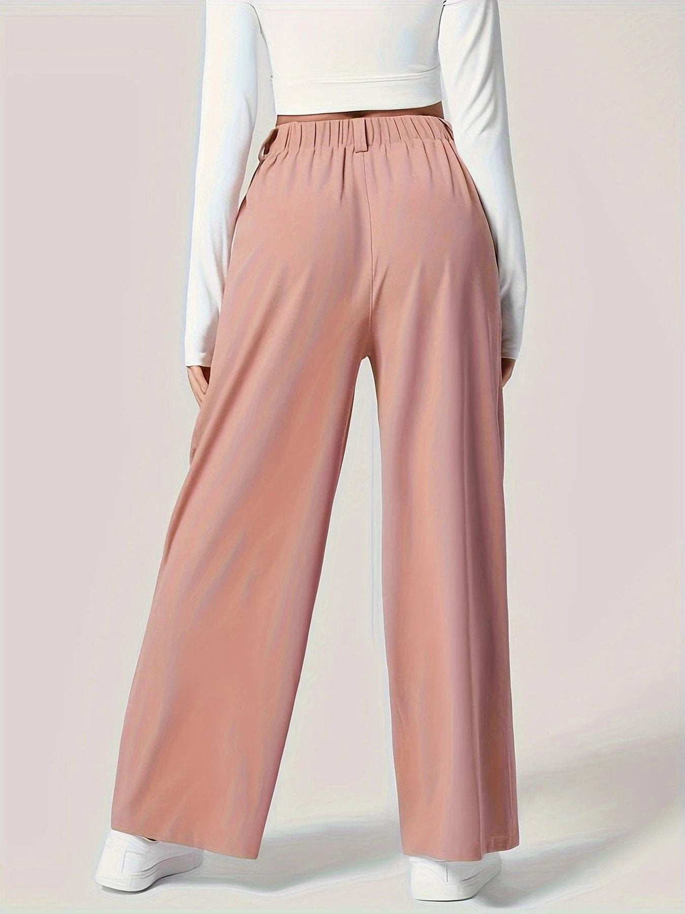 Wide Leg Pants with Pockets - Trendsi - Flyclothing LLC