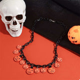 Halloween Skull Ghost Charm Necklace - Trendsi - Flyclothing LLC