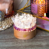 Find My Peace - Quartz & Tourmaline Lamp of Blooming Tranquility - Conscious Items - Flyclothing LLC