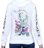 Black Market Art Company Fire Bird Women's Light Weight Zip Hoodie - Black Market Art Company - Flyclothing LLC