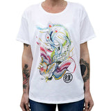 Black Market Art Company Fire Bird Women's Loose Flow tee - Black Market Art Company - Flyclothing LLC