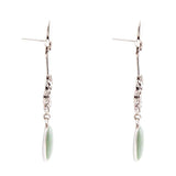 Floral Linear Drop Green Turquoise and Sterling Silver Earrings - Barse Jewelry - Flyclothing LLC