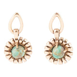 Fluted Blue Turquoise Drop Post Earrings - Barse Jewelry - Flyclothing LLC