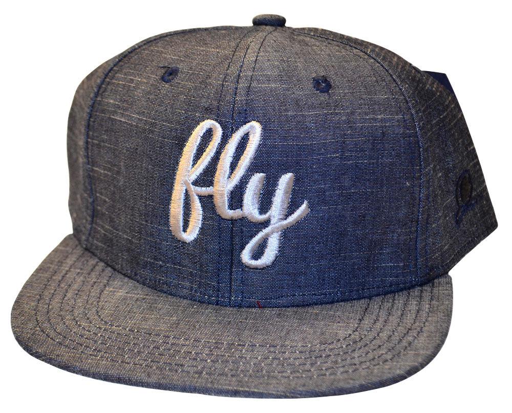 Fly Denim & Silver Snap Back Hat - Fly Watches - Flyclothing LLC