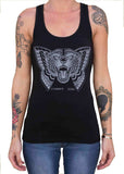 Black Market Art Company Flying Tiger Women's Racer Back Tank Top - Black Market Art Company - Flyclothing LLC