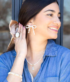 Freshwater White Pearl Bow Post Earrings - Barse Jewelry - Flyclothing LLC