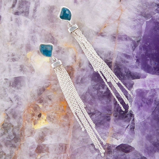 Fringed Apatite Earrings - Barse Jewelry - Flyclothing LLC