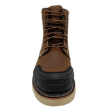 adtec guardian men s 6 rubber toe work boot brown soft toe puncture resistant eh slip resistant 9270