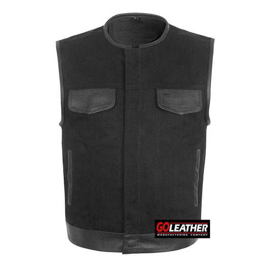 Shadow - Denim with Leather Accents - GoLeather - Flyclothing LLC