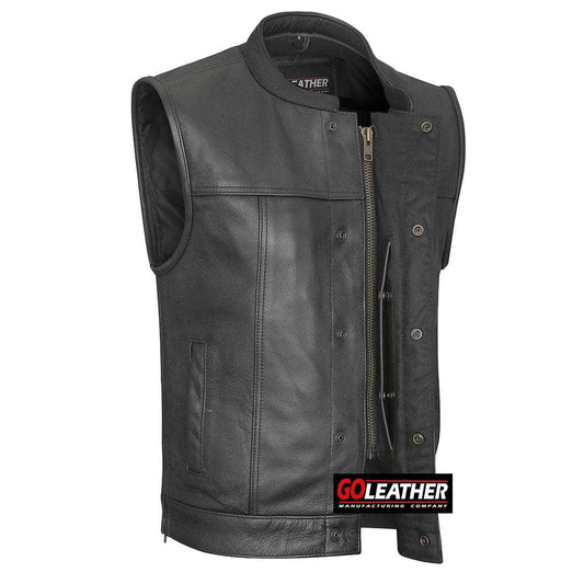 Legacy - Club Vest Without Chest Pockets - GoLeather - Flyclothing LLC