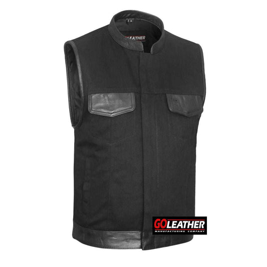 Phantom - Denim with Leather Accents - GoLeather - Flyclothing LLC