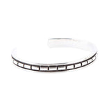 Geometric All Sterling Silver Cuff Bracelet - Barse Jewelry - Flyclothing LLC