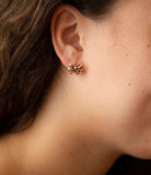 Gifted Golden Bow Post Earrings - Barse Jewelry - Flyclothing LLC