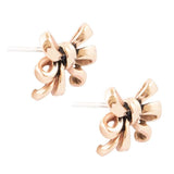 Gifted Golden Bow Post Earrings - Barse Jewelry - Flyclothing LLC