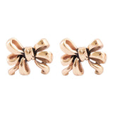 Gifted Golden Bow Post Earrings - Barse Jewelry - Flyclothing LLC