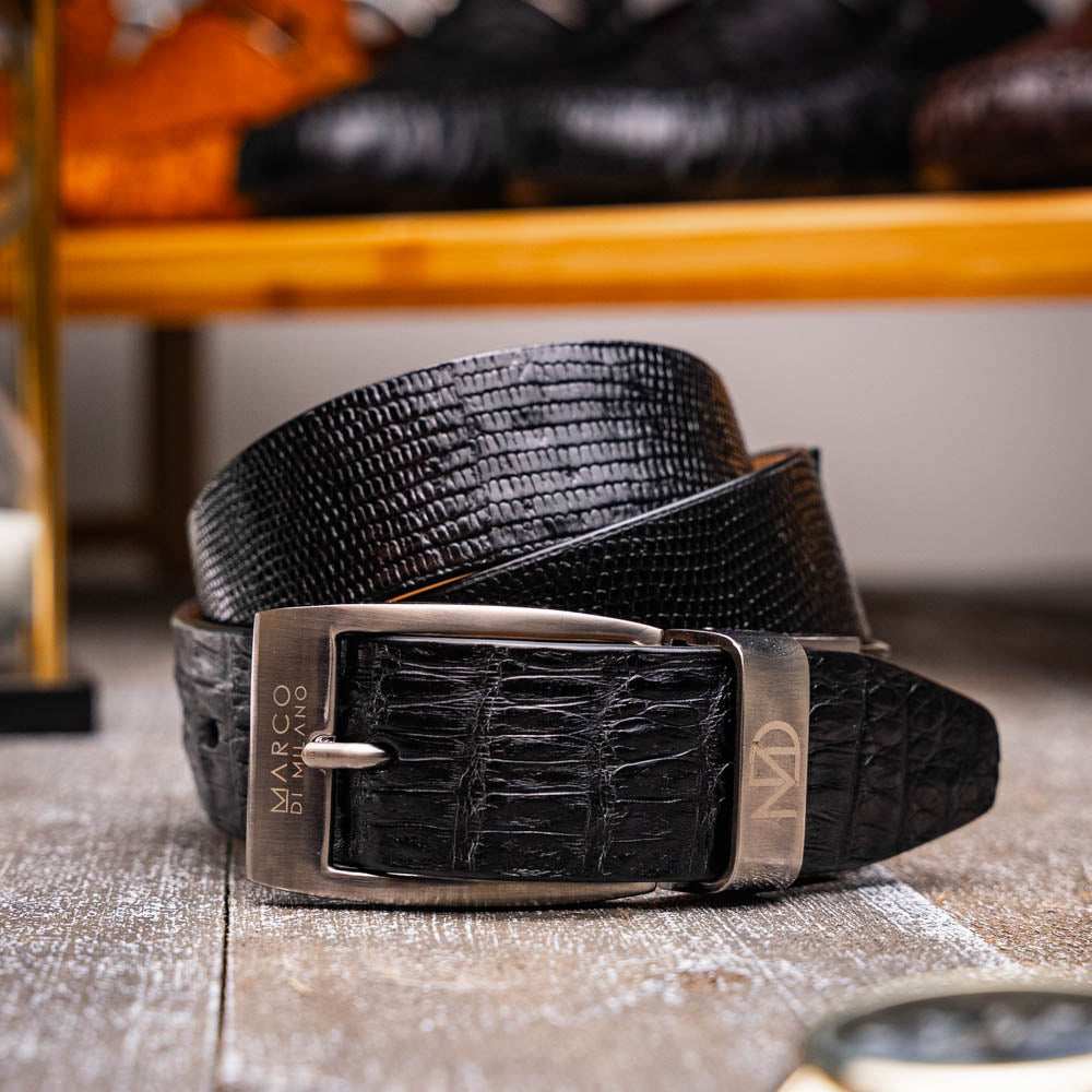 Giovanni Belt Black - Marco Di Milano - Flyclothing LLC