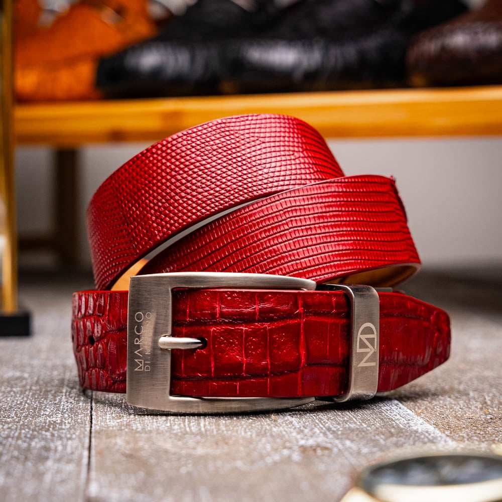 Giovanni Belt Red - Marco Di Milano - Flyclothing LLC
