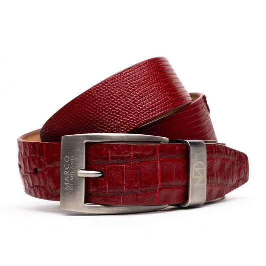 Giovanni Belt Red - Marco Di Milano - Flyclothing LLC