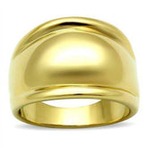 GL010 - IP Gold(Ion Plating) Brass Ring with No Stone - Alamode
