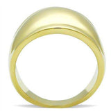 GL010 - IP Gold(Ion Plating) Brass Ring with No Stone - Alamode - Flyclothing LLC