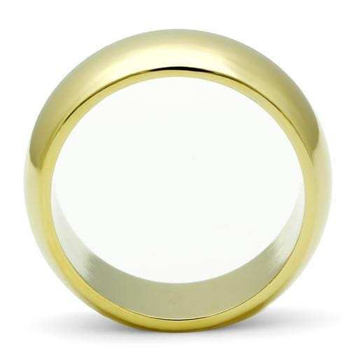GL012 - IP Gold(Ion Plating) Brass Ring with No Stone - Alamode - Flyclothing LLC