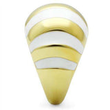 GL023 - IP Gold(Ion Plating) Brass Ring with No Stone - Alamode - Flyclothing LLC