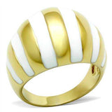 GL023 - IP Gold(Ion Plating) Brass Ring with No Stone - Alamode - Flyclothing LLC